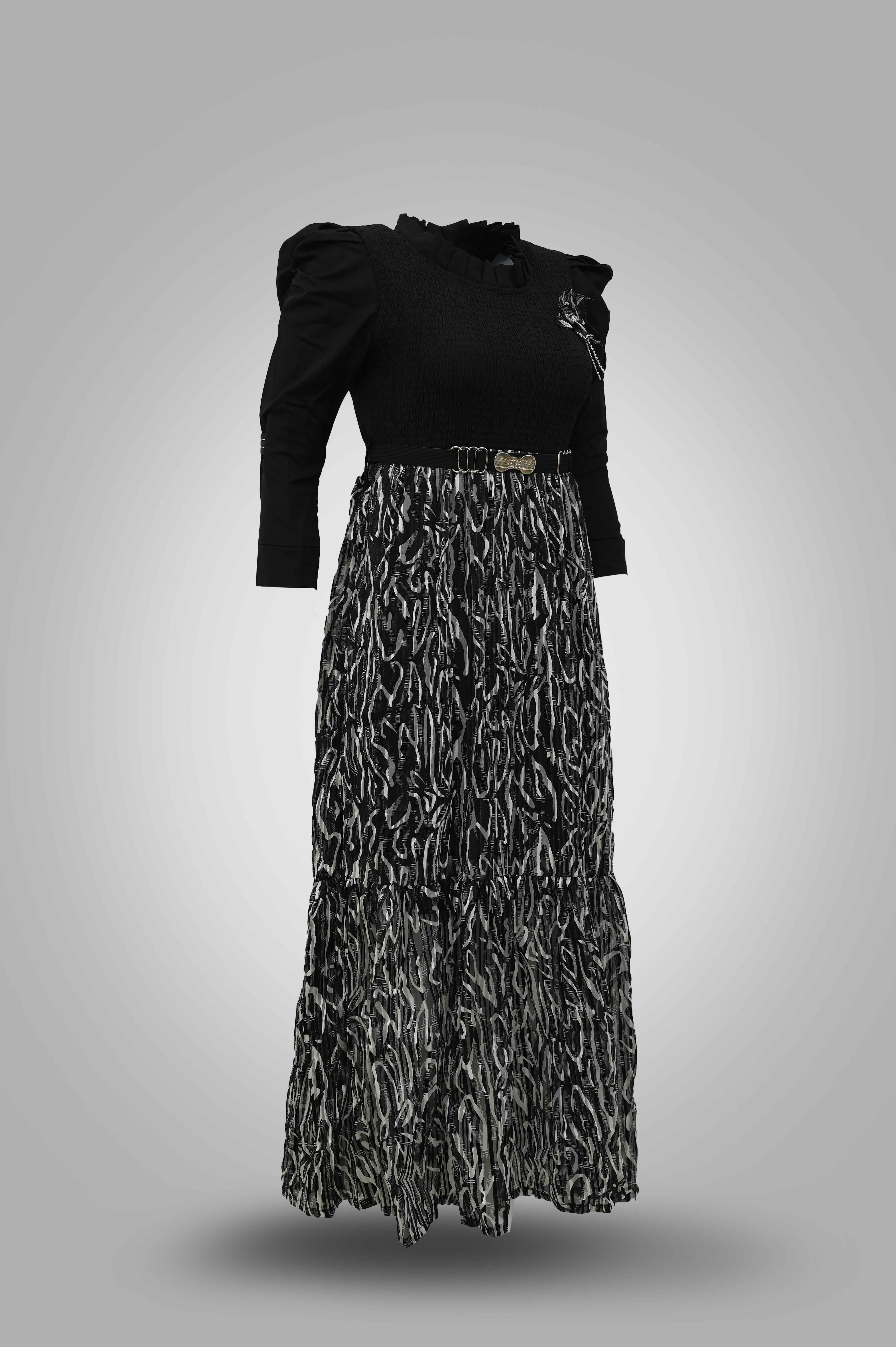 Womens Chiffon Printed Western Dress