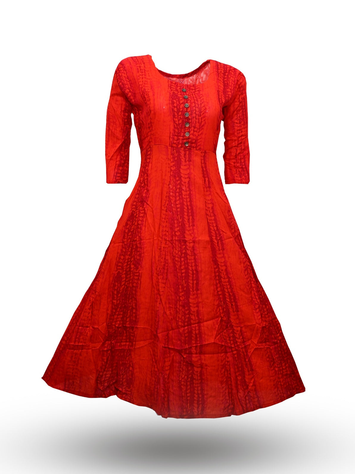 Orange Anarkali Kurta
