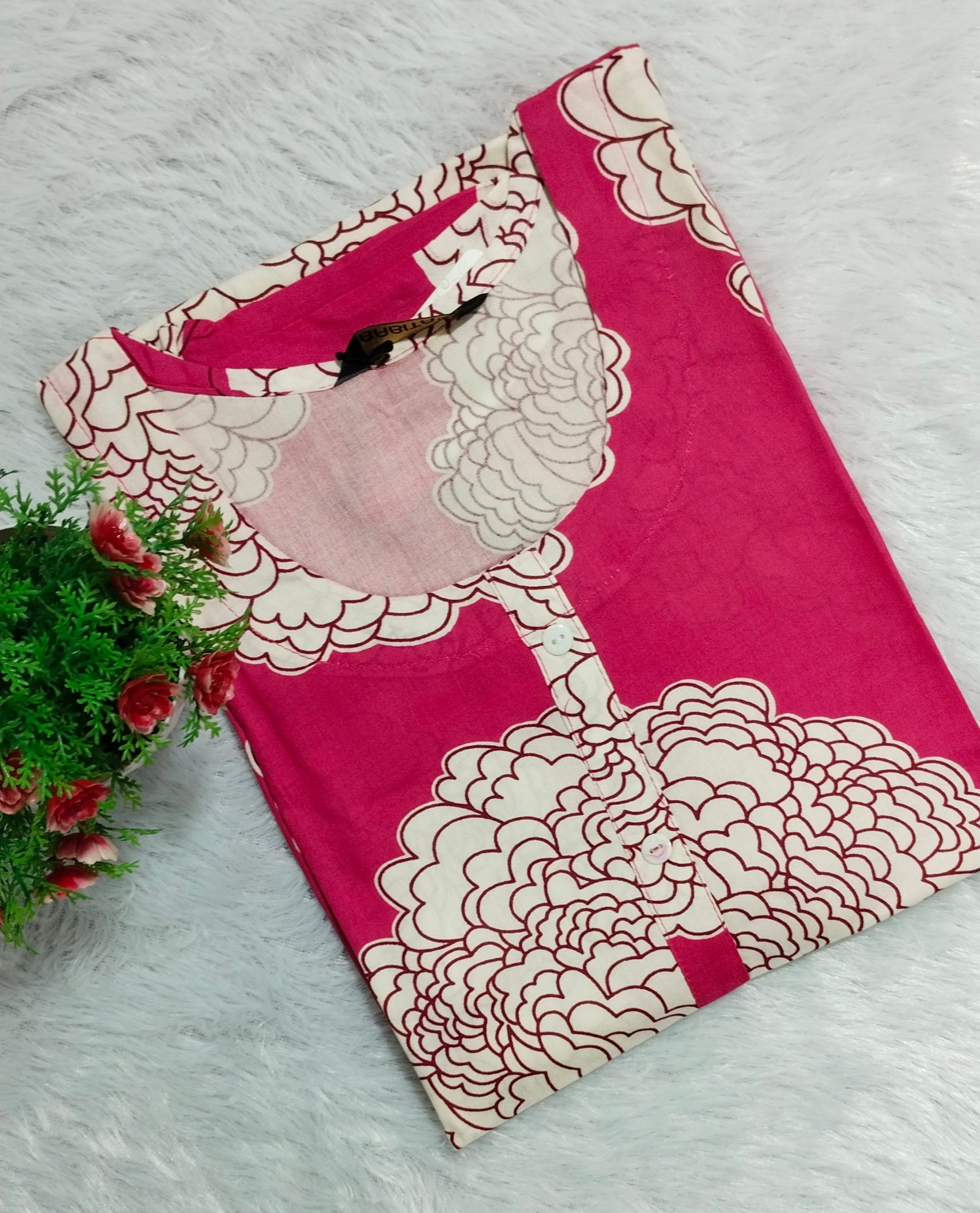 Rayon Pink Kurti