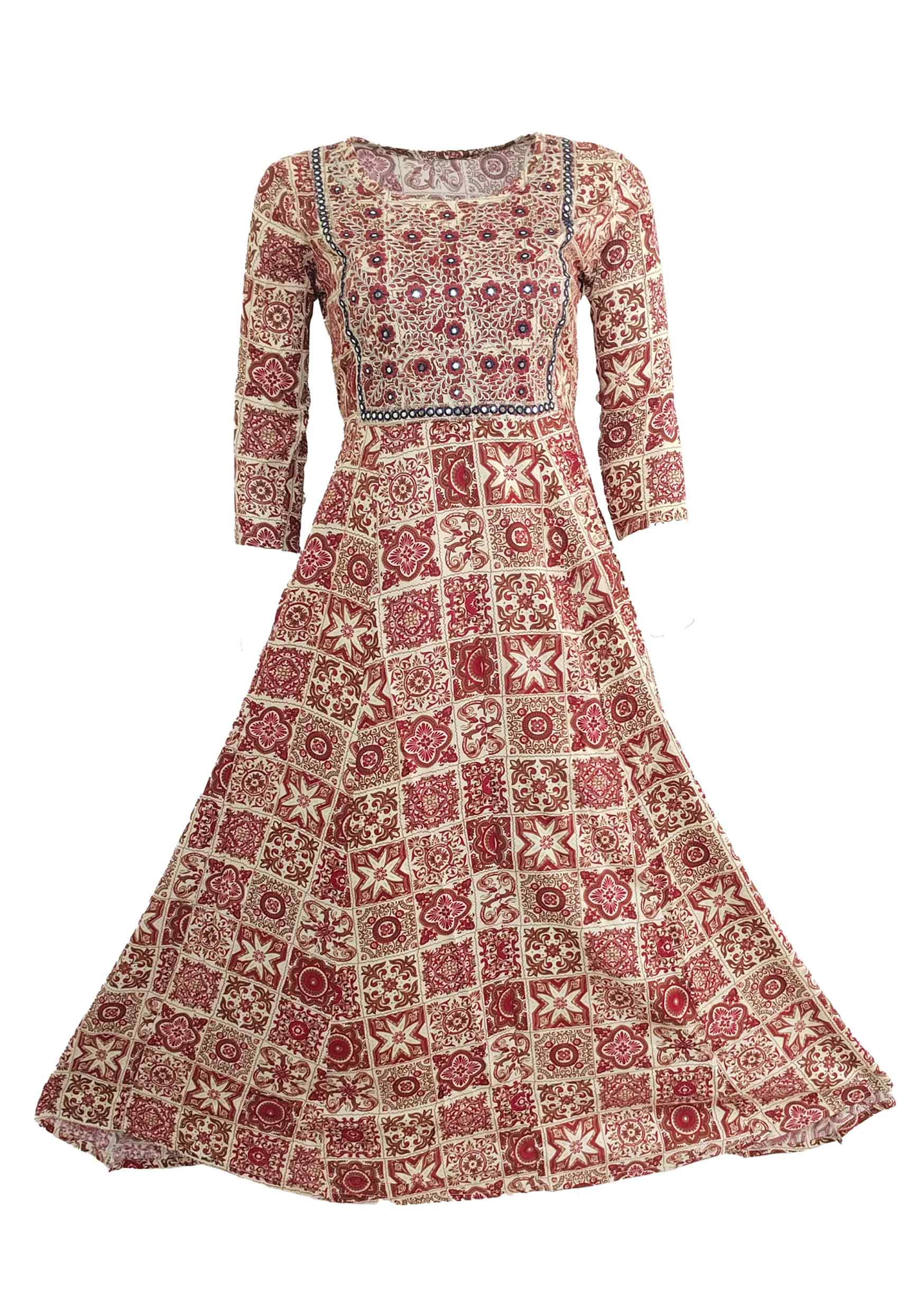 Brown Anarkali