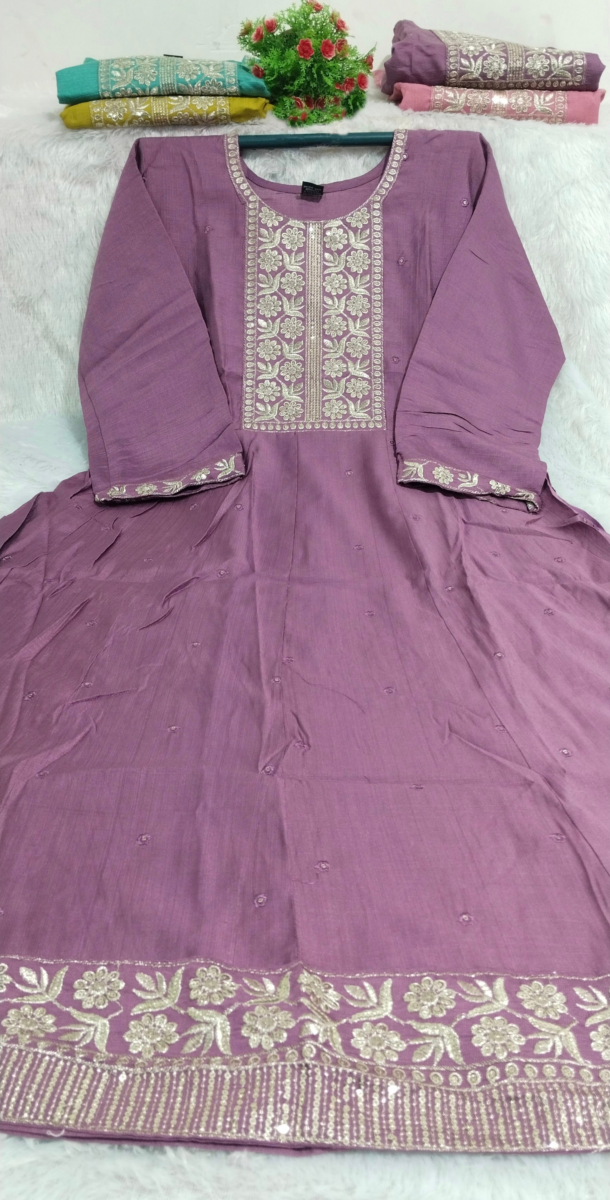 Lavender Vatican Cotton Anarkali