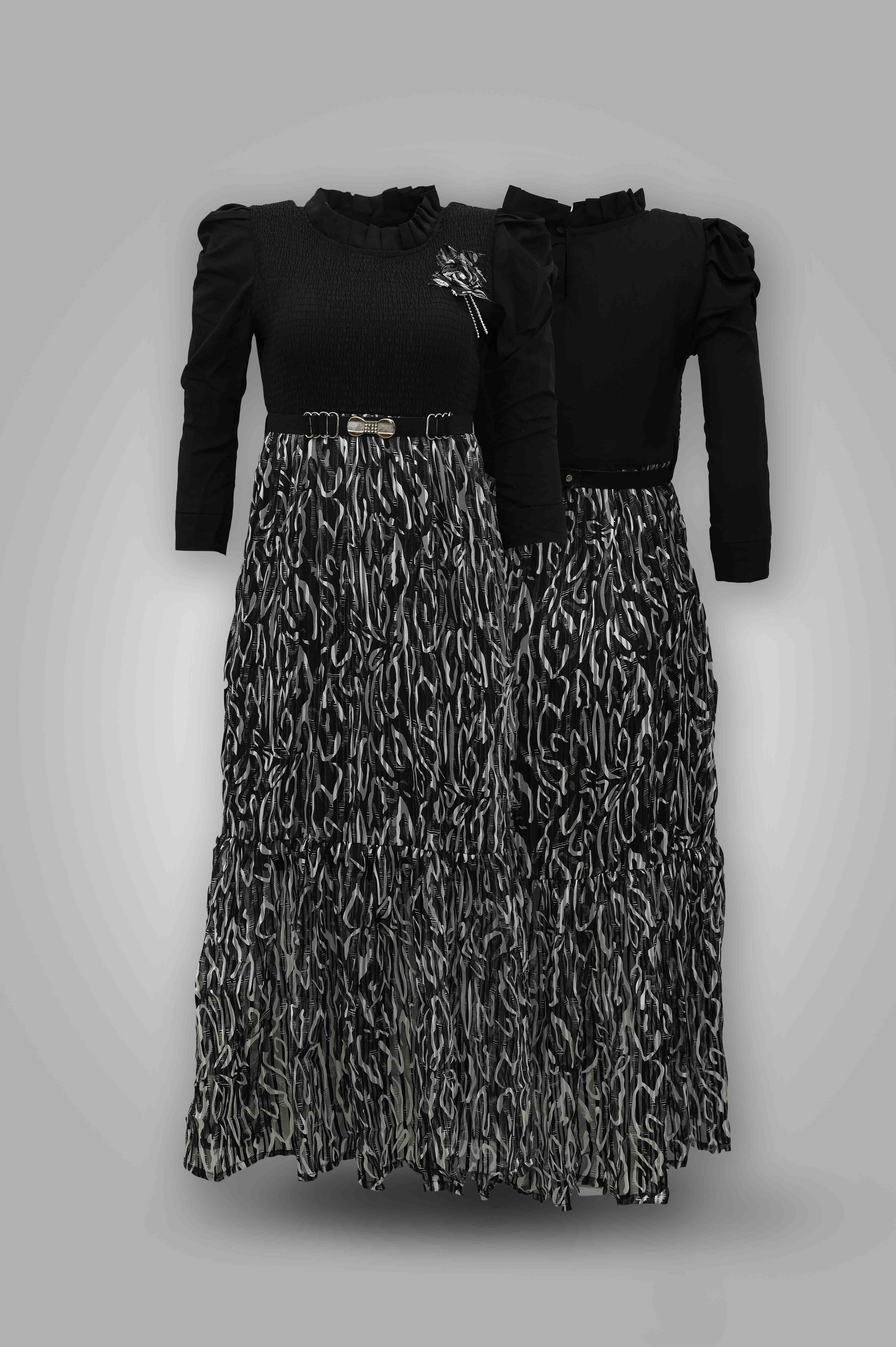 Womens Chiffon Printed Western Dress