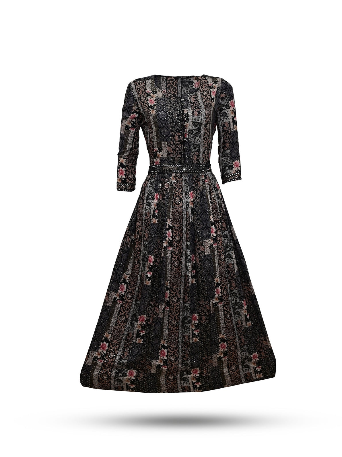 Black Sequence Anarkali
